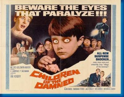 Children Of The Damned Metal Movie Poster 8in x 12in