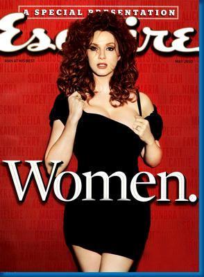 Christina Hendricks Esquire Magazine Cover poster tin Metal Print Wall Art