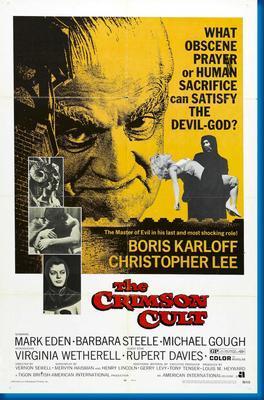 Curse Of The Crimson Altar movie poster Sign 8in x 12in