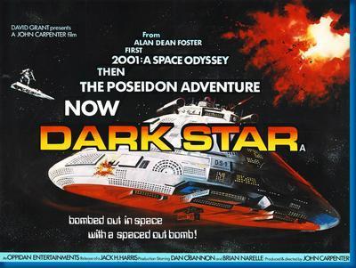 Darkstar movie poster Sign 8in x 12in