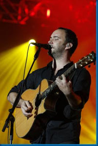 Dave Matthews Guitar Red Bg poster| theposterdepot.com