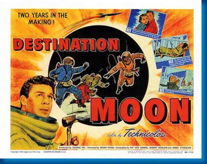 Destination Moon movie poster Sign 8in x 12in