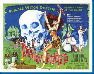 Disembodied movie poster Sign 8in x 12in