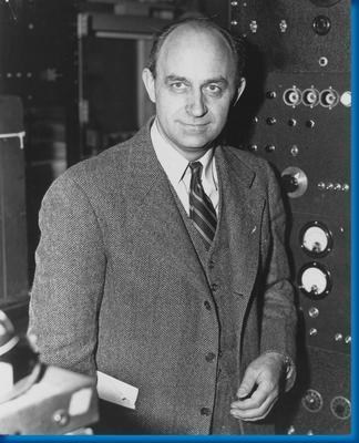 Enrico Fermi poster tin sign Wall Art