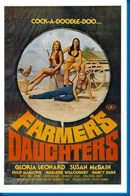 Farmers Daughters Metal Movie Poster 8in x 12in