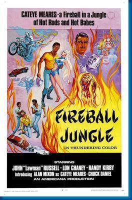 Fireball Jungle movie poster Sign 8in x 12in