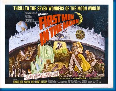 First Men In The Moon Metal Movie Poster 8in x 12in