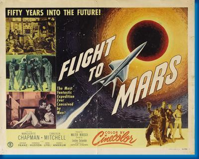 Flight To Mars movie poster Sign 8in x 12in