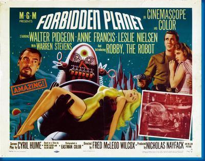 Forbidden Planet Hz movie poster Sign 8in x 12in
