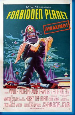 Forbidden Planet Vt Metal Movie Poster 8in x 12in The Poster Depot