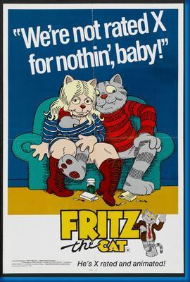 Fritz The Cat movie poster Sign 8in x 12in
