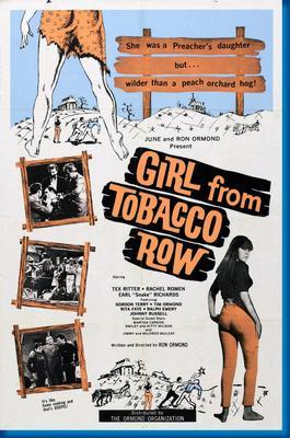 Girl From Tobacco Row Metal Movie Poster 8in x 12in
