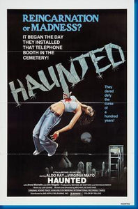 Haunted movie poster Sign 8in x 12in