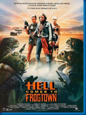 Hell Comes To Frogtown Roddy Piper Metal Movie Poster 8in x 12in