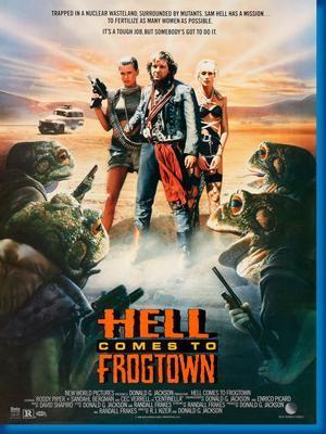 Hell Comes To Frogtown Roddy Piper movie poster Metal Print 8in x 12in