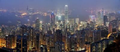 Hong Kong Skyline Art Poster Photography 27inx40in The Poster Depot