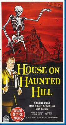 House On Haunted Hill Metal Movie Poster 8in x 12in
