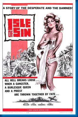 Isle Of Sin Metal Movie Poster 8in x 12in