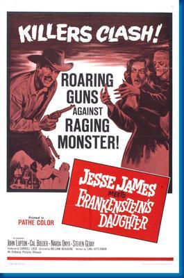 Jesse James Meets Frankensteins Daughter Metal Print 8in x 12in