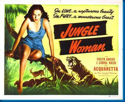 Junglewoman movie poster Sign 8in x 12in