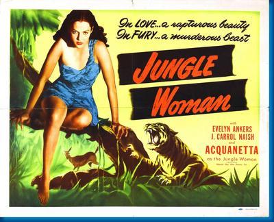 Junglewoman Metal Movie Poster 8in x 12in