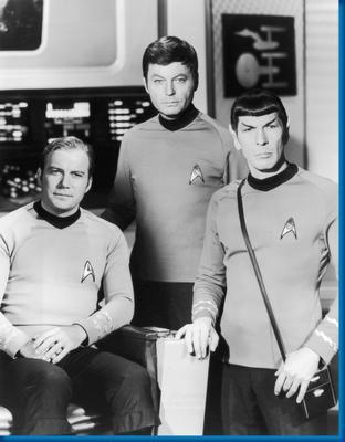 Star Trek Kirk Spock Mccoy Metal Print 8in x 12in