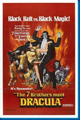 7 Brothers Meet Dracula The movie poster Metal Print 8in x 12in
