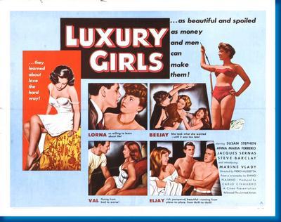 Luxury Girls movie poster Sign 8in x 12in