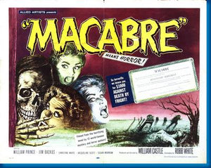 Macabre Movie 11x17 Mini Poster in Mail/storage/gift tube