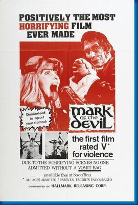 Mark Of The Devil movie poster Metal Print 8in x 12in