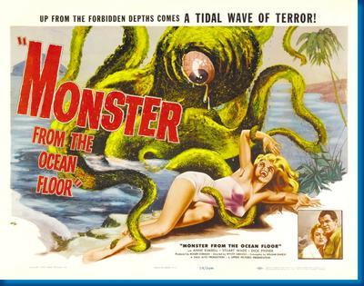 Monster From The Ocean Floor Movie Poster 24x36 - Fame Collectibles
