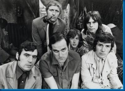 Monty Python Vintagebw Ensemble Pic poster tin Metal Print Wall Art