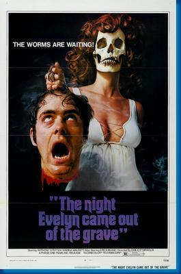 Night Evelyn Came Out Of Grave movie poster Metal Print 8in x 12in