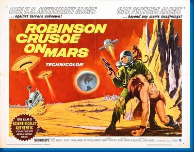 Robinson Crusoe On Mars Hz Movie Poster Metal Poster Choose Style The Poster Depot