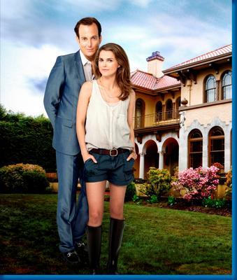 Running Wilde Will Arnett Keri Russell Metal Print 8in x 12in