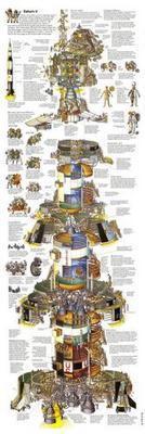 Saturn 5 Big Art Poster Diagram On Sale United States