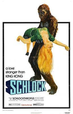 Schlock movie poster Sign 8in x 12in