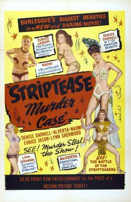 Striptease Murder Case Metal Movie Poster 8in x 12in