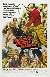 Tarzans Deadly Silence movie poster Sign 8in x 12in