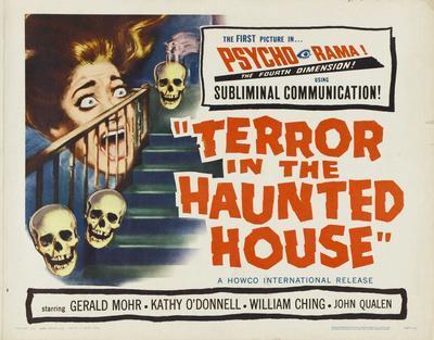 Terror In The Haunted House movie poster Sign 8in x 12in