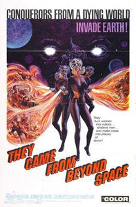 They Came From Beyond Space movie poster Sign 8in x 12in