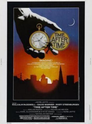 Time After Time Metal Movie Poster 8in x 12in