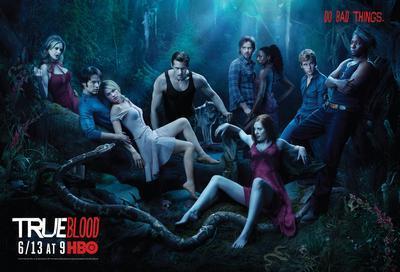 True Blood Cast Photo Sign 8in x 12in