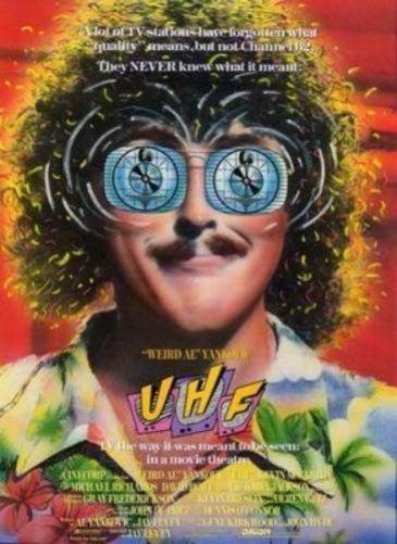 Uhf movie poster Sign 8in x 12in