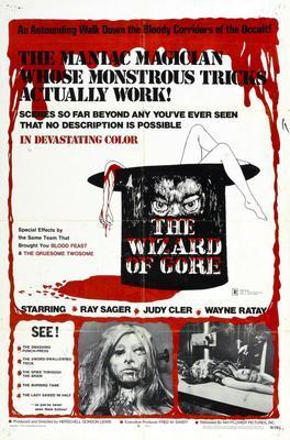 Wizard Of Gore The movie poster Sign 8in x 12in