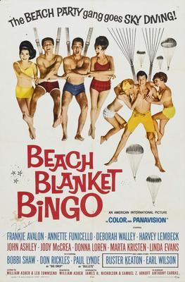 Beach Blanket Bingo Metal Movie Poster 8in x 12in