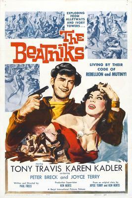 Beatniks movie poster Sign 8in x 12in