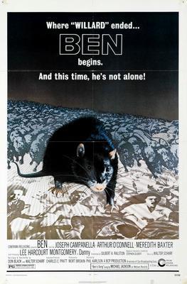 Ben movie poster Sign 8in x 12in