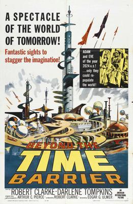 Beyond The Time Barrier movie poster Sign 8in x 12in