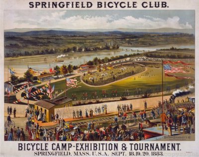 Bicycle Camp 1883 Poster 11inx17in exhibition cycling